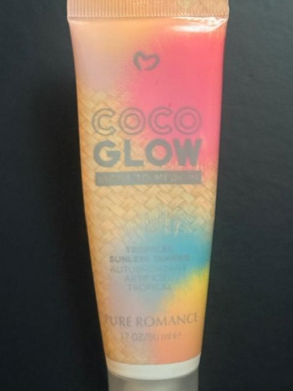 NWOT-Sealed Pure Romance Coco Glow Shimmering Body Lotion + Sunless Tanner 1.7oz